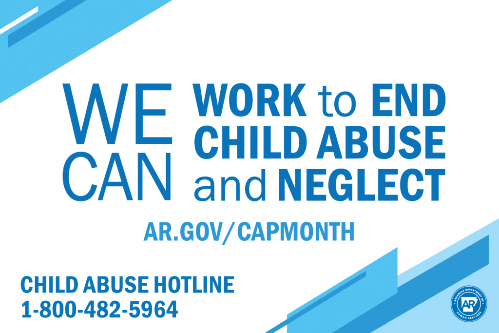 Social Media Graphic "work to end child abuse"