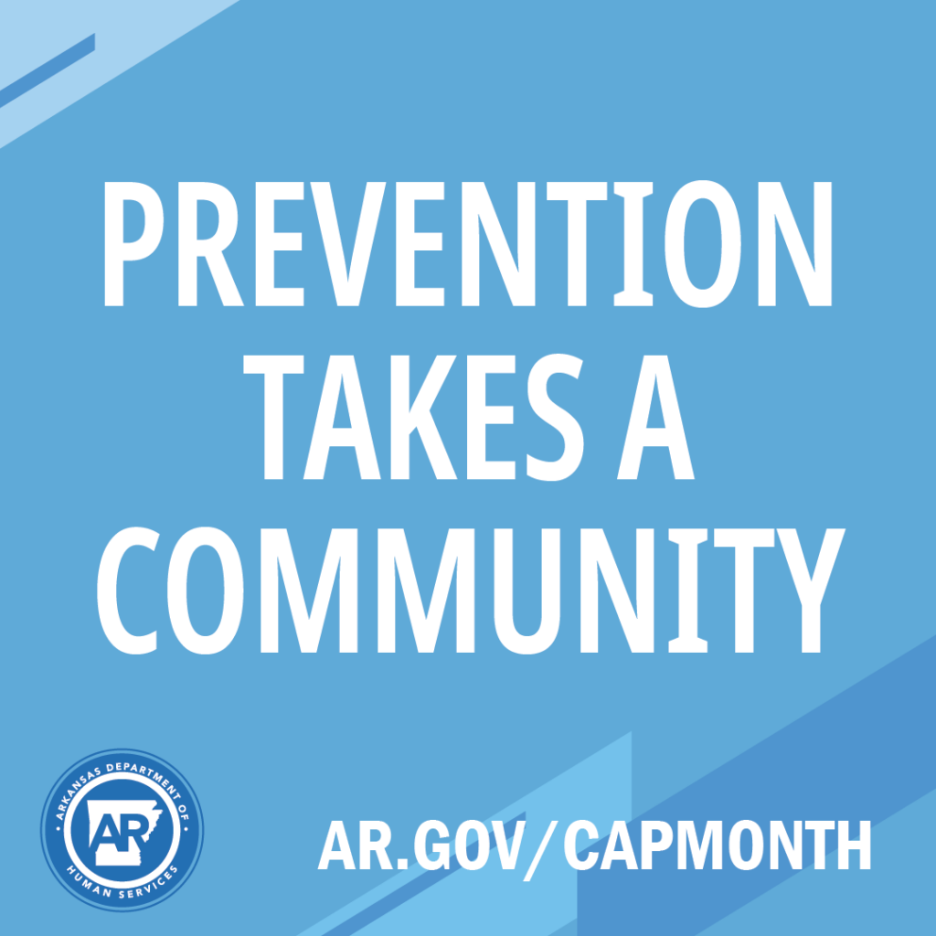 Social Media Graphic "prevention takes a community"
