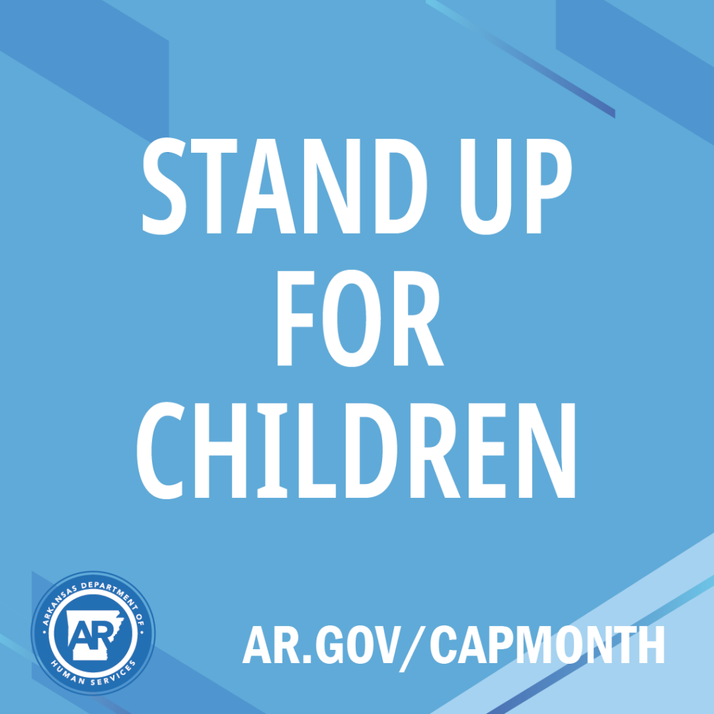 Social Media Graphic "stand up for children"