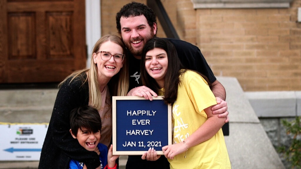 Harvey Family Adoption Photo